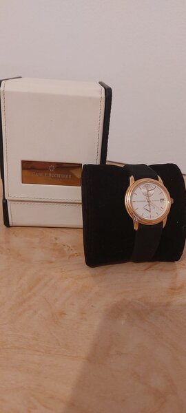 Carl F. Bucherer Archimedes automatic, Aur 18K, 48 h power reserve.